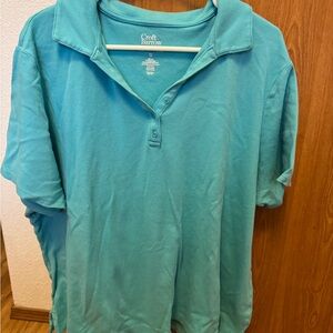 Croft & Barrow Aqua Polo Shirt
